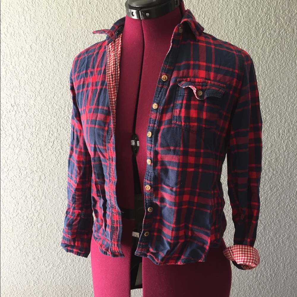 Abercrombie plaid top